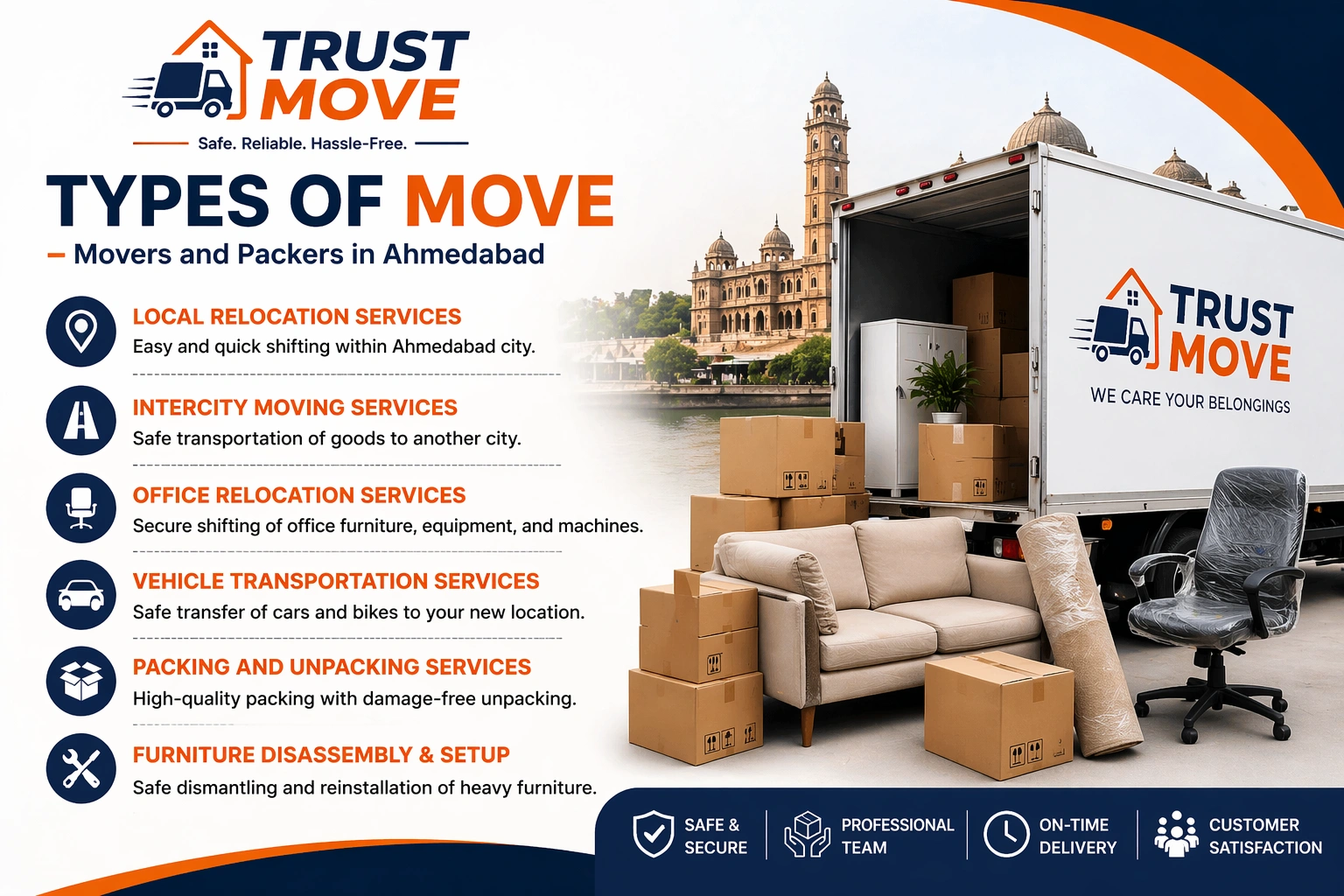 Packers and Movers in Ahmedabad - Trust Move