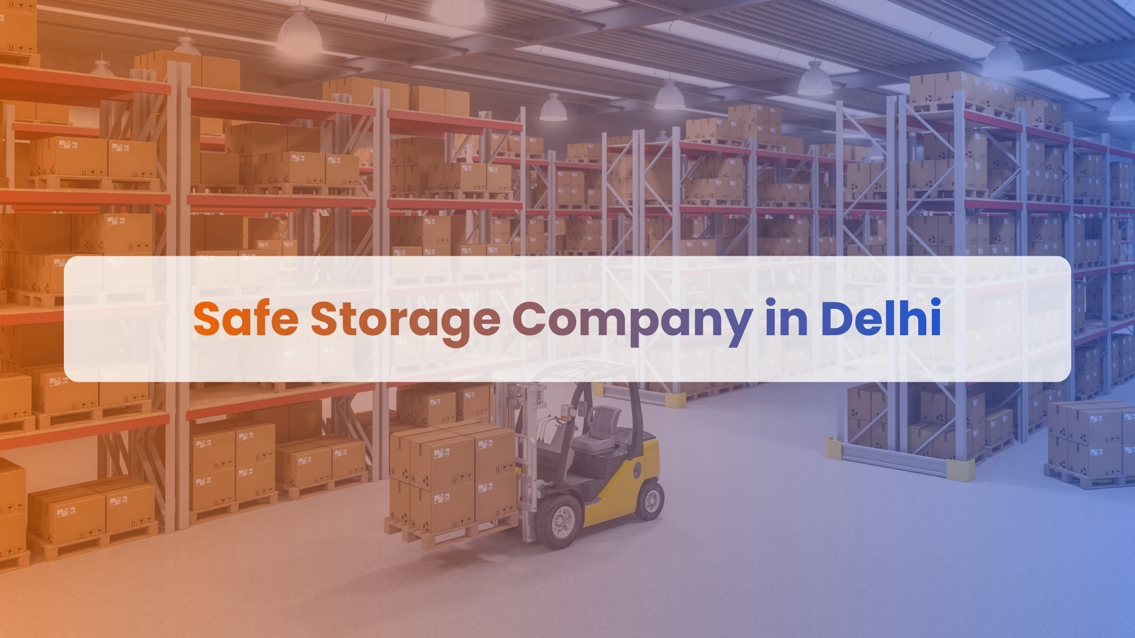 Safe Storage Company in Delhi