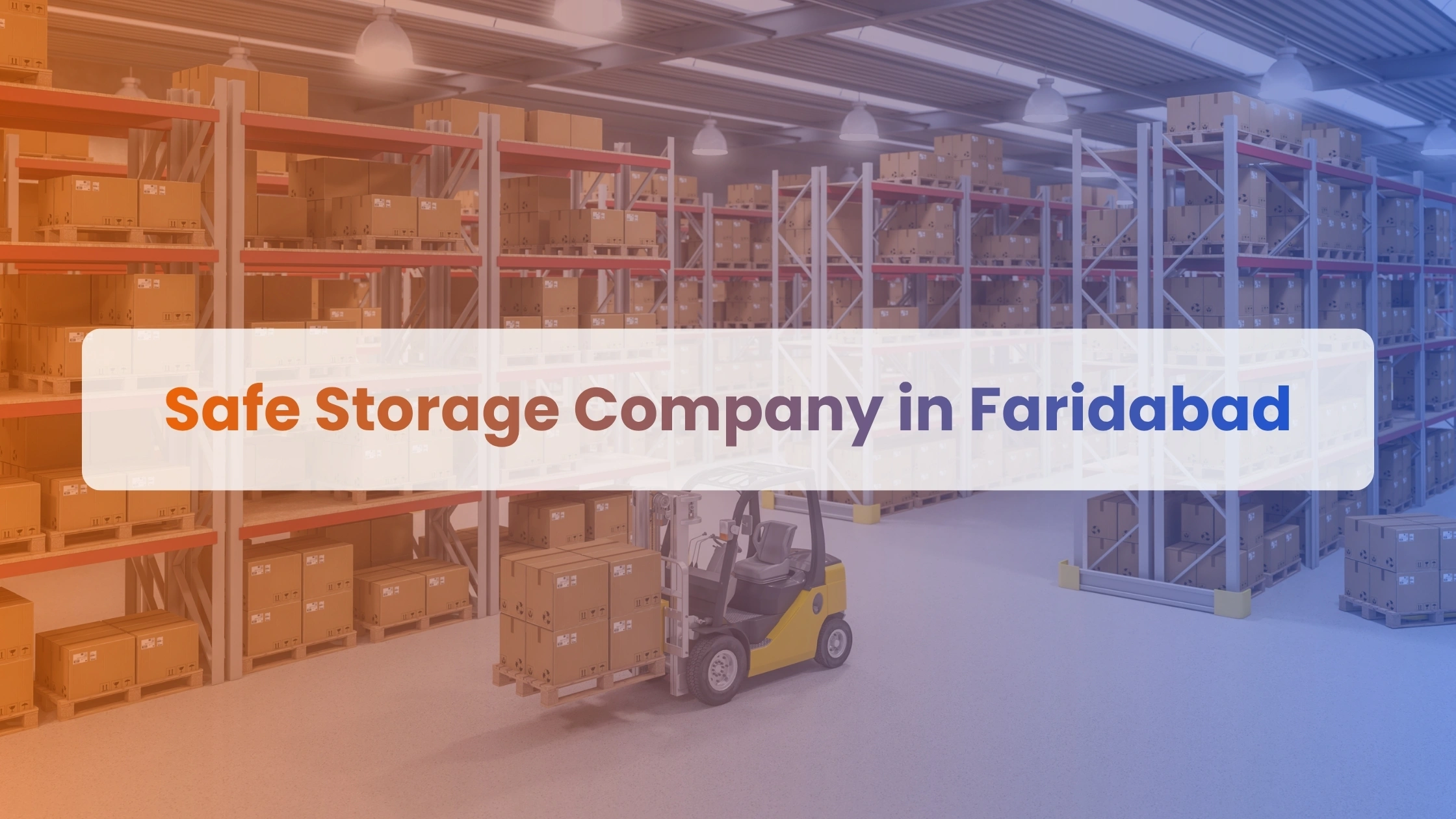 Safe Storage Company in Faridabad