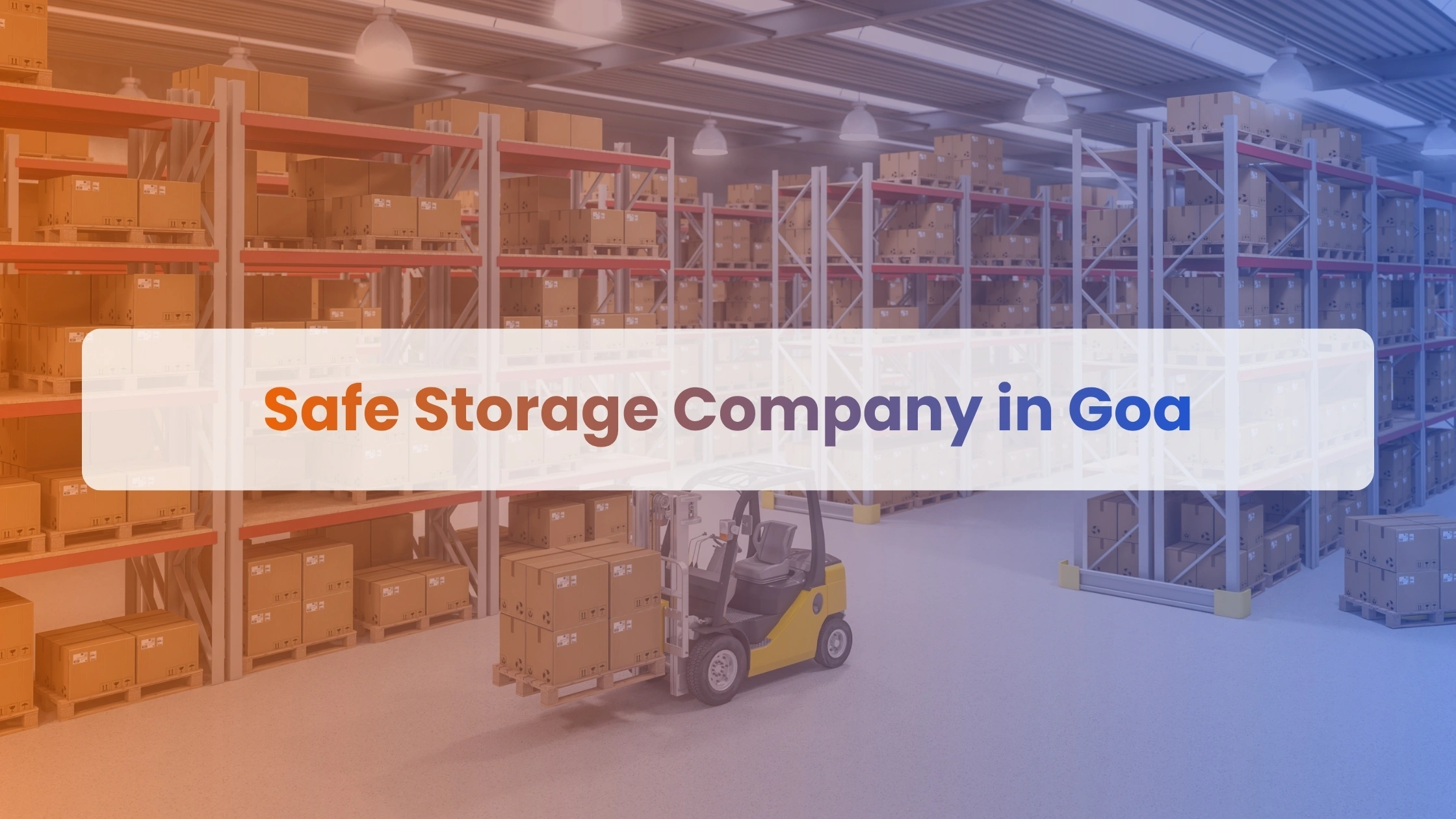 Safe Storage Company in Goa